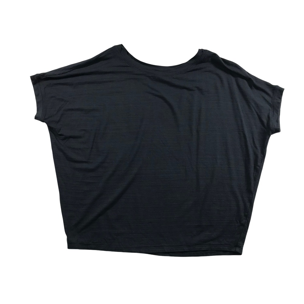 J. Jill Wearever Collection Charcoal Gray Dolman Short Sleeve Top Small Petite
